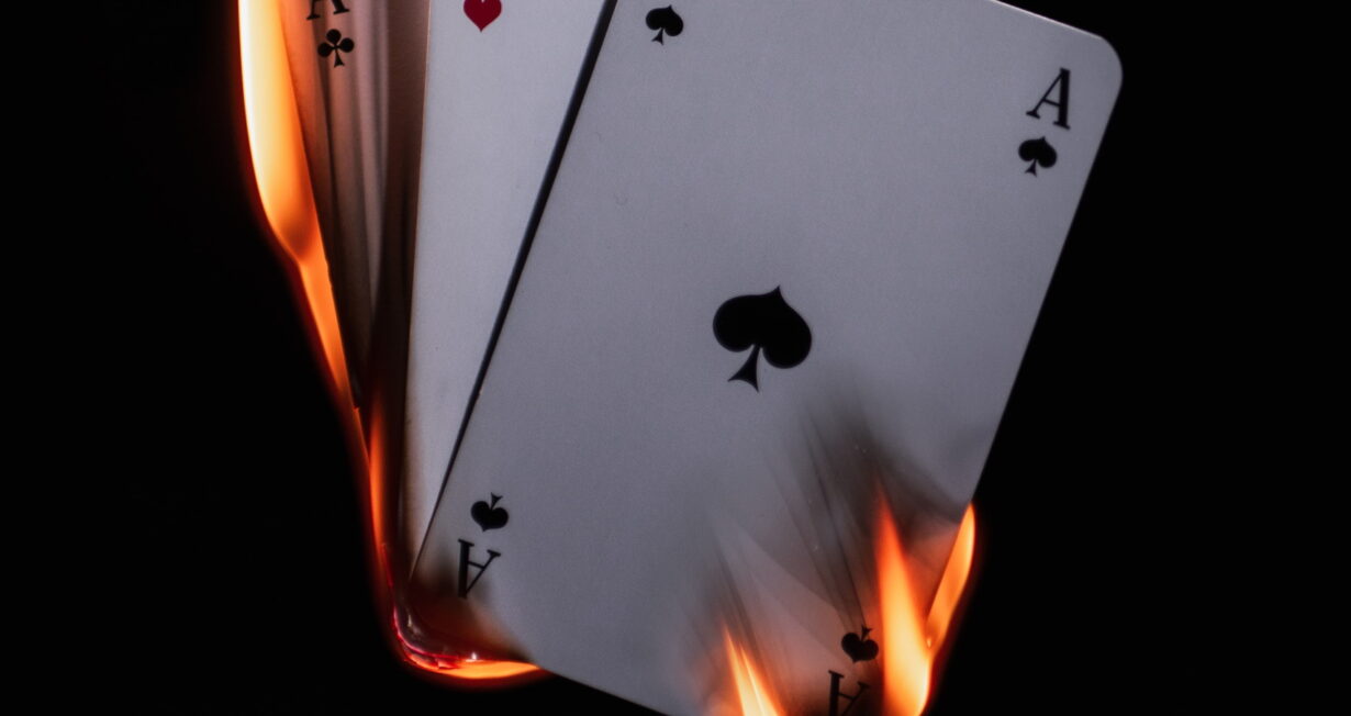 burning magic cards
